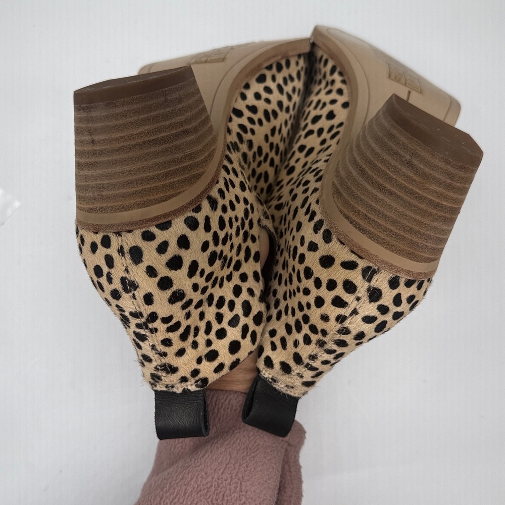 Dolce Vita Santo II Animal Print Heel Booties Boots S-462 Sz 8 - Picture 9 of 11